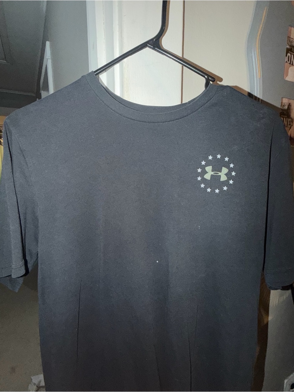 Under Armour Black Short-Sleeve Tee with Subtle Chest Logo